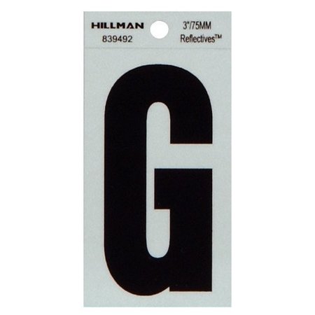 HILLMAN 3" Blk G Thin Adhesive 839492